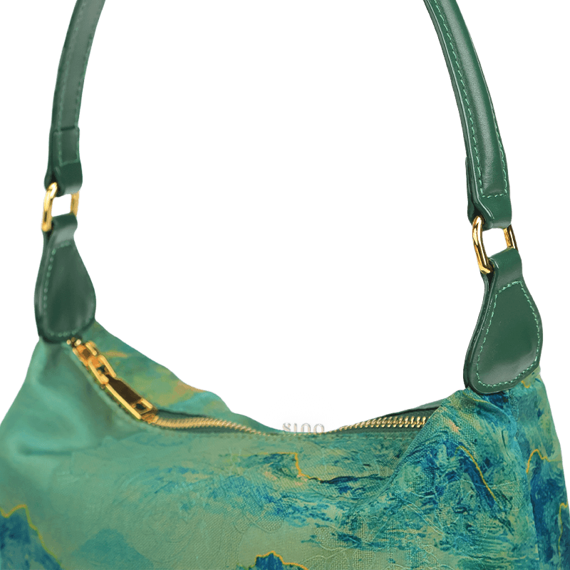 Xiangyunsha Silk Mulberry Silk Vintage Shoulder Bag - Image 8