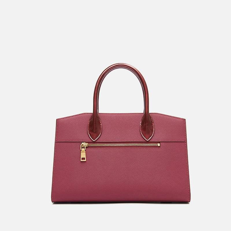 Chinese Style Leather Red Tote Bag Women's Wedding Handbag – Image 7