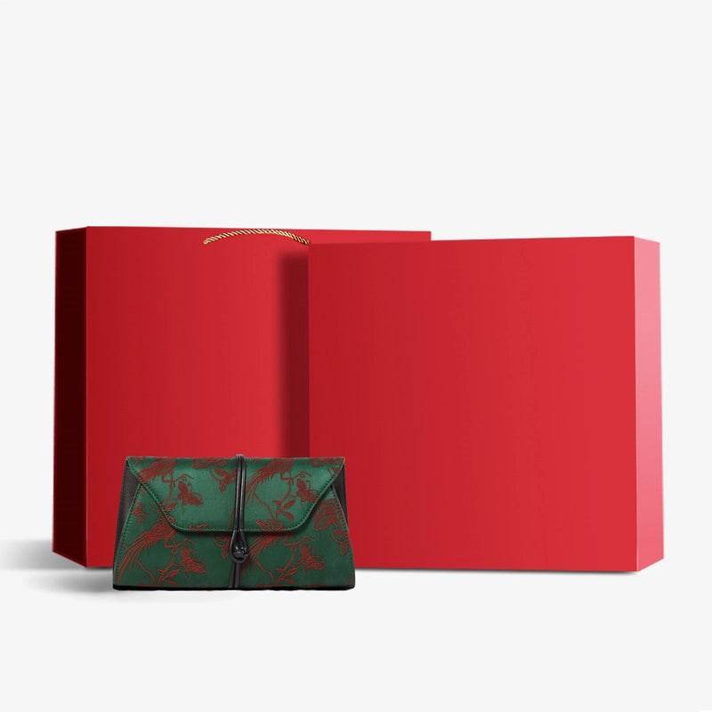 Xiangyunsha Silk Vintage New Chinese-Style Evening Clutch Wallet - Image 23