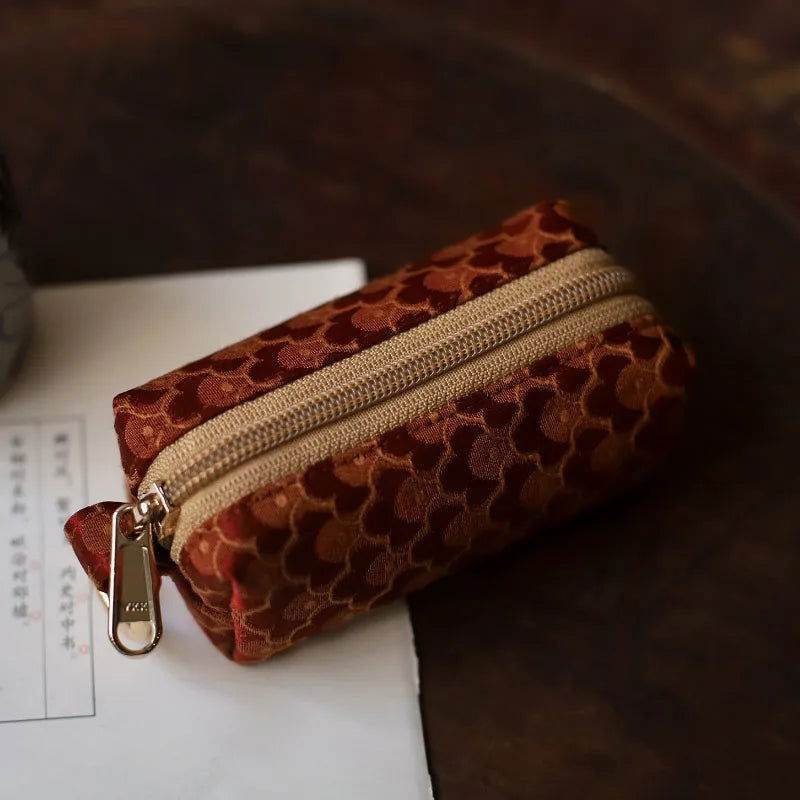 Yunjin Fabric Coin and Key Holder Mini Pouch Wallet - Image 9